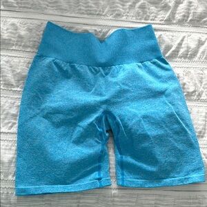 NVGTN Vibrant Blue High-Waisted Shorts